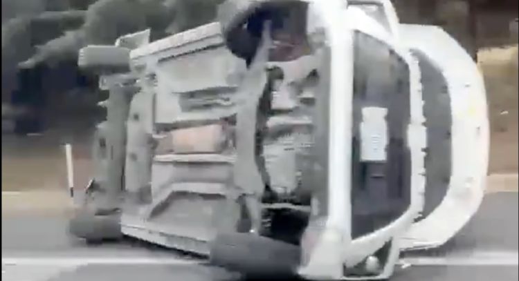 Caos vial en la Cuernavaca-México por accidentes y lluvia (Video)