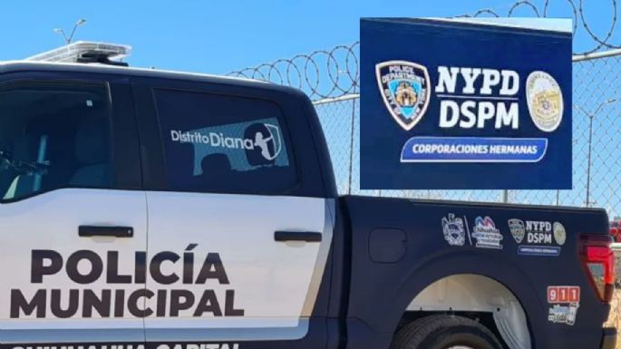 Sheinbaum critica que patrullas de Chihuahua lleven en logo de la policía de Nueva York