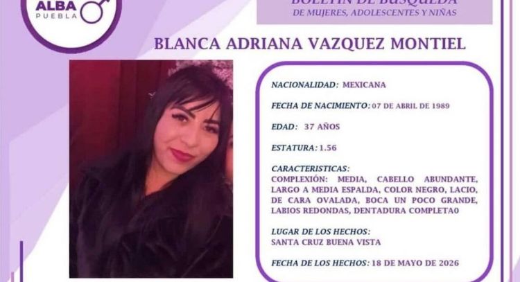 Desaparece una mujer tras acudir a una clínica estética en Puebla
