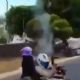 Motociclista dispara ametralladora frente a instalaciones de la FGR (Video)