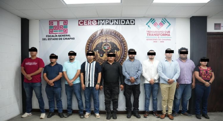 Detienen a 10 servidores públicos de la Fiscalía de Chiapas por actos de tortura captados en video