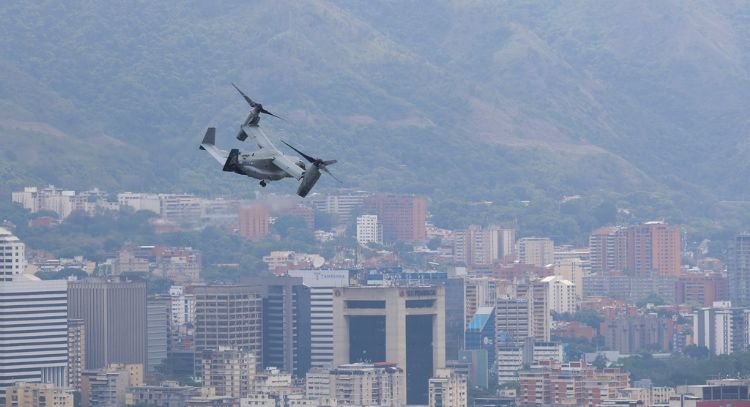 Aeronaves de EU sobrevuelan Caracas en medio de un “simulacro de evacuación"