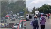 Foto ilustrativa de la nota titulada: Bloqueos carreteros del SNTE sitian la capital de Oaxaca