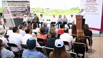 Durazo y Sheinbaum mejoran conectividad en el norte de Sonora con rehabilitación de carreteras