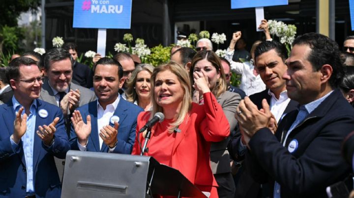 Maru Campos, gobernadora de Chihuahua, asiste a la FGR para comparecer sobre agentes de la CIA