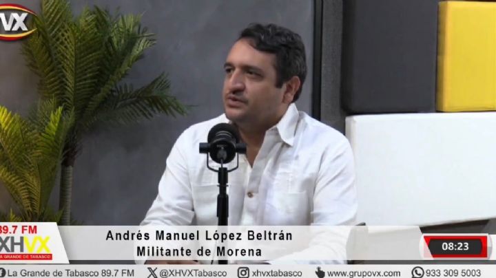 “Andy” López Beltrán: Como dice nuestro senador Adán Augusto, puedo ganar caminando