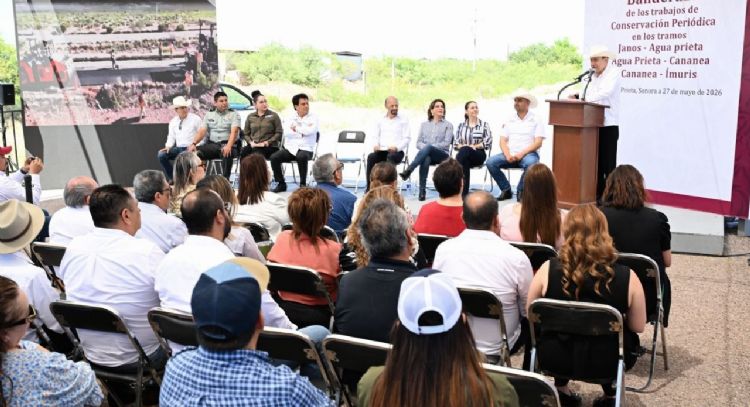 Durazo y Sheinbaum mejoran conectividad en el norte de Sonora con rehabilitación de carreteras