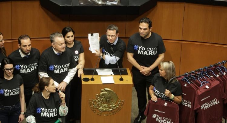 Ricardo Anaya reta a morenistas a ponerse playeras con la leyenda “Yo con Rocha”