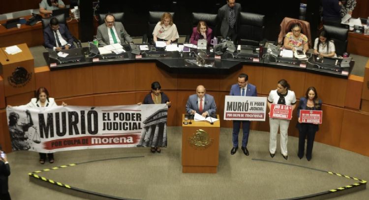 La 4T en el Senado aprueba el cambio de fecha de la elección judicial para 2028