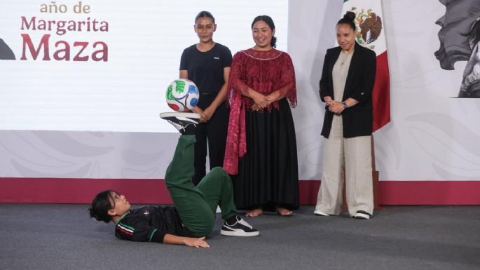 Ellas son las ganadoras de boletos para el Mundial; así mostraron su talento en la mañanera (Video)