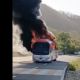 Bloqueos y quema de vehículos en Michoacán por asesinato de autoridades de Pómaro (Video)