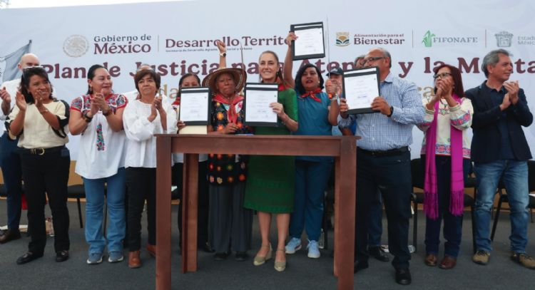 “Defendemos la soberanía”: Sheinbaum desde San Salvador Atenco