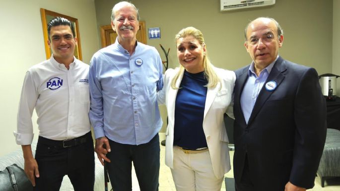 Felipe Calderón y Vicente Fox respaldan a Maru Campos en evento del PAN en Chihuahua