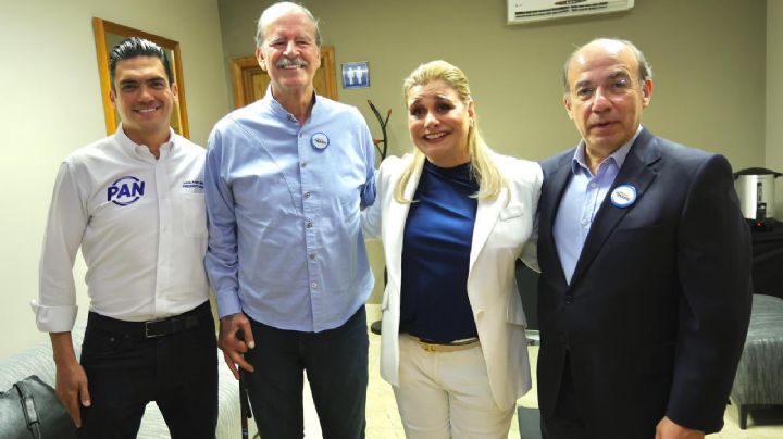 Felipe Calderón y Vicente Fox respaldan a Maru Campos en evento del PAN en Chihuahua
