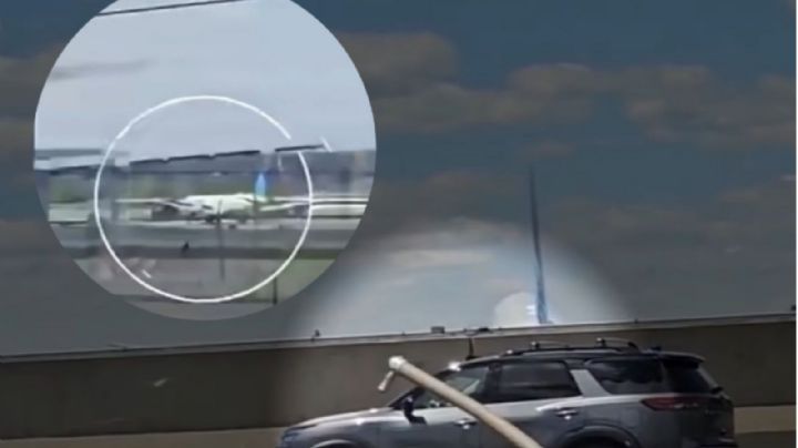 VIDEO muestra impacto de avión con camión de panadería durante aterrizaje en Newark