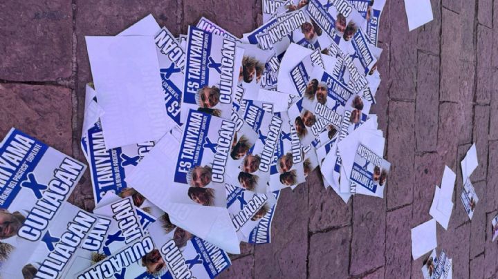 Dron interrumpe "carnita por la paz" en Culiacán con volantes que vinculan a organizador con narco