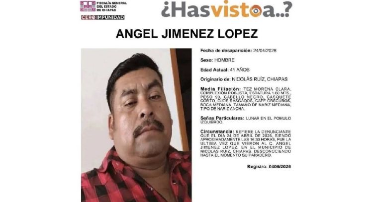 CED emite Acción Urgente para México por la desaparición forzada de indígena maya tseltal