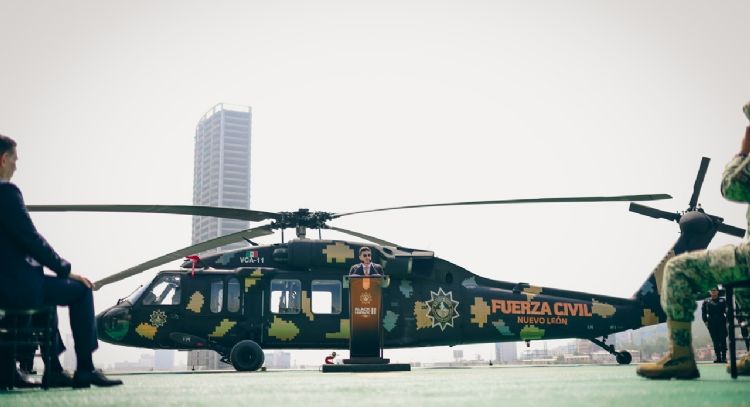 Nuevo león fortalece su blindaje aéreo con segundo black hawk
