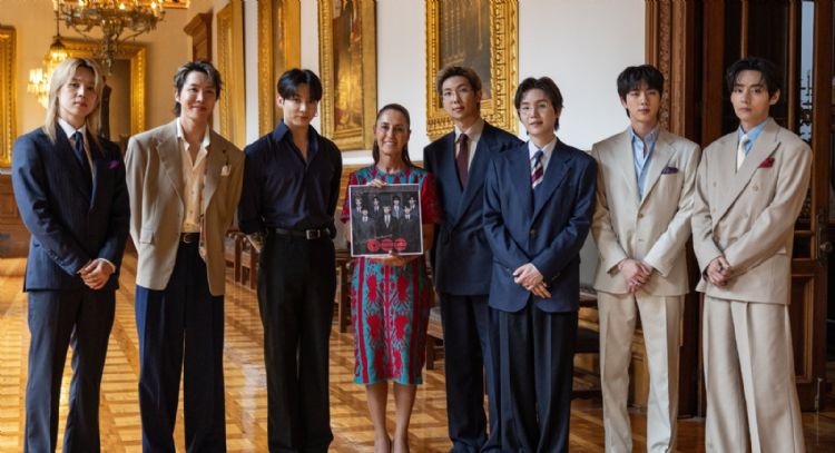 “BTS es muy aparte de la política”: así respondió ARMY a la aparición de Sheinbaum con la banda