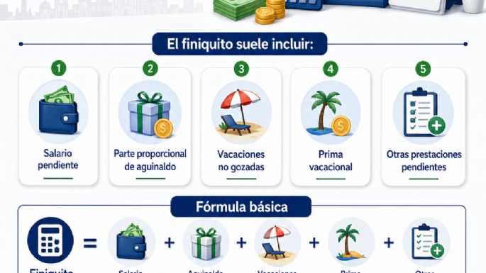 Calcular finiquito en México y elegir una tarjeta sin anualidad sin desordenar tu dinero