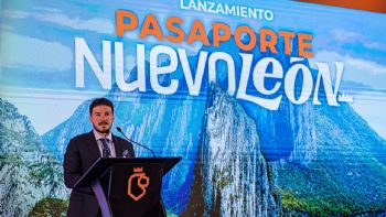 Lanzan Samuel y Mariana ‘pasaporte nuevo león’ rumbo al mundial 2026