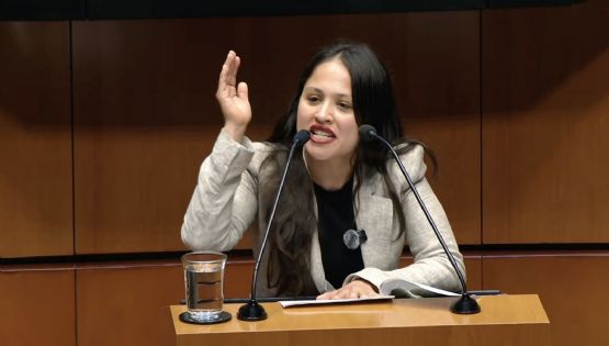 Con lenguaje procaz, diputada de Morena ataca en tribuna a opositores que dieron la espalda (Video)