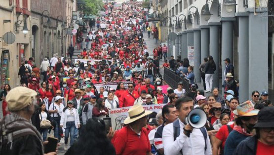 Megamarcha magisterial toma Cuernavaca para exigir la abrogación de la Ley del ISSSTE de 2007