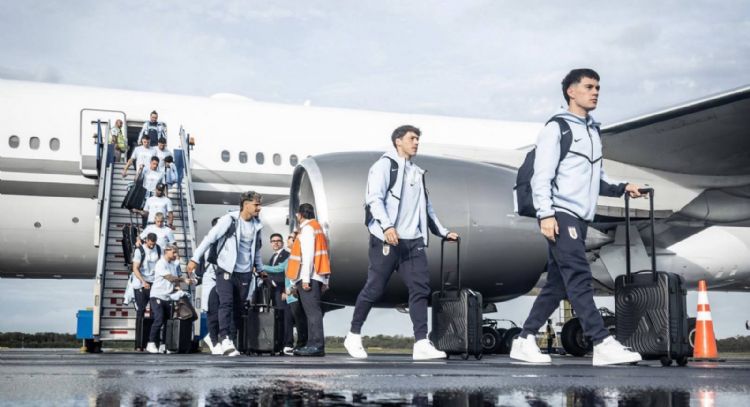 Fuerte cerco de seguridad recibe a la Selección de Uruguay en Playa del Carmen