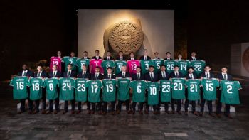 Selección Mexicana se toma foto oficial para el Mundial en Museo Nacional de Antropología