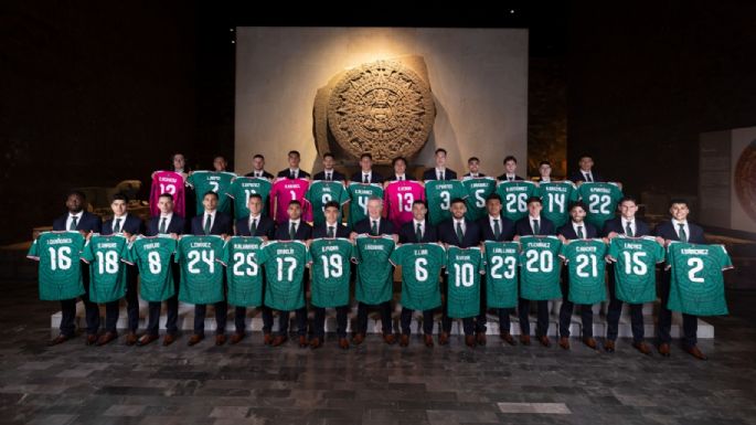 Selección Mexicana se toma foto oficial para el Mundial en Museo Nacional de Antropología