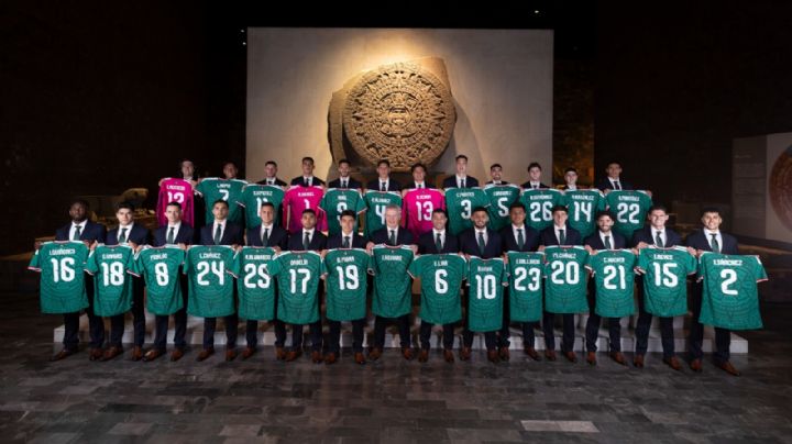 Selección Mexicana se toma foto oficial para el Mundial en Museo Nacional de Antropología