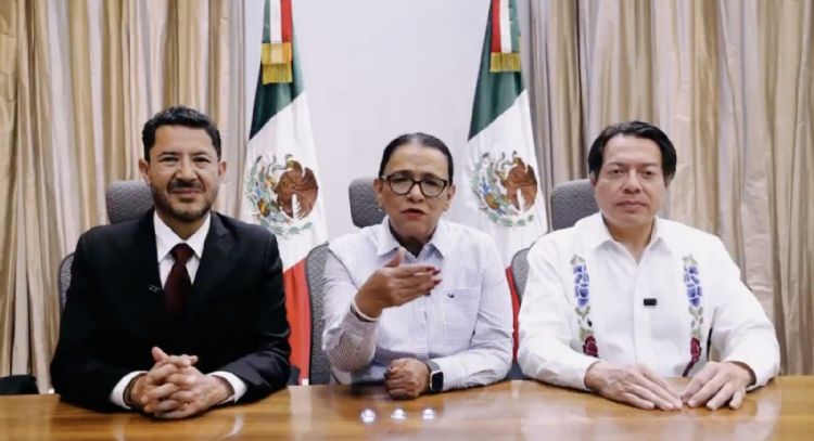 Rosa Icela Rodríguez, Mario Delgado y Martí Batres reiteran llamado al diálogo con la CNTE