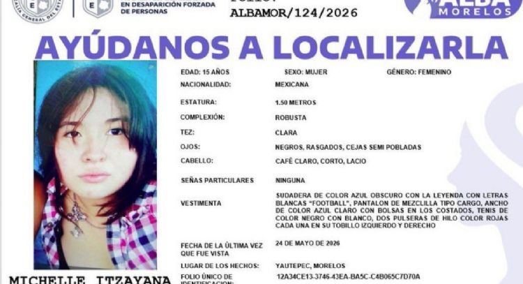 Hallan sin vida a Michelle Itzayana, estudiante de la UAEM que desapareció hace 11 días