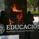 Encapuchados irrumpen con violencia en la SEP durante la protesta de la CNTE (Video)