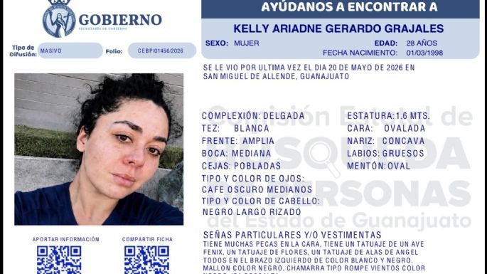 Kelly Ariadne, nieta de Paquita la del Barrio, desaparece en San Miguel de Allende