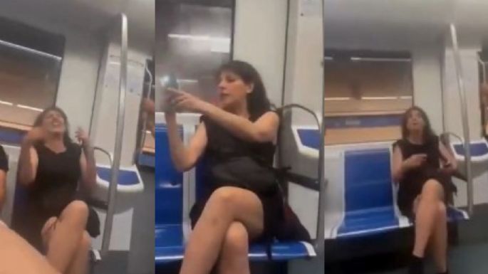 Mujer desata ataque xenófobo en el Metro; escupe a una turista y agrede a pasajeros (VIDEO)