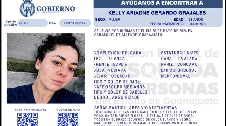 Kelly Ariadne, nieta de Paquita la del Barrio, desaparece en San Miguel de Allende