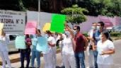 Foto ilustrativa de la nota titulada: Protestan trabajadores de Hospital del ISSSTE en Pachuca por falta de pagos; policía los repliega