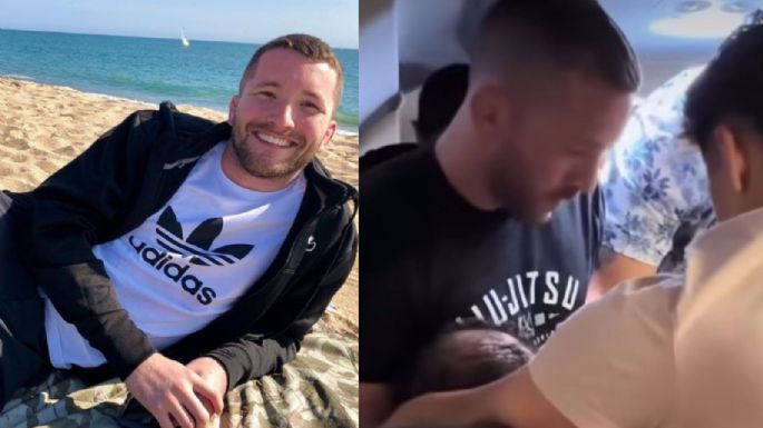 Quién es Josh Longood, exluchador que controló a un pasajero que intentó abrir la puerta de un avión (VIDEO)