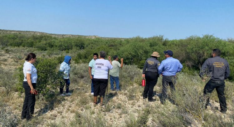 Colectivo localiza restos biológicos calcinados en predio de Saltillo; indagan si son humanos