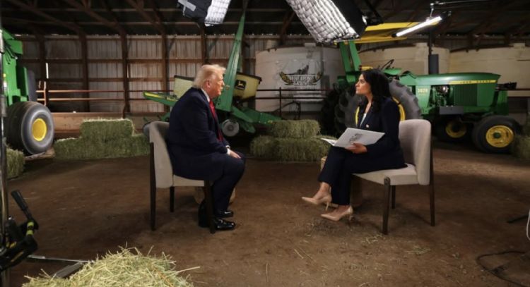 Trump termina antes de tiempo una entrevista con NBC e insulta a la presentadora (Video)