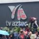 Integrantes de la CNTE se manifiestan frente a TV Azteca en Periférico Sur