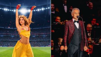 Andrea Bocelli en show de cuenta regresiva del Mundial; Shakira afina detalles para la inauguración