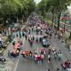 Marcha la CNTE por Calzada de Tlalpan rumbo al Estadio Ciudad de México previo al Mundial (Video)