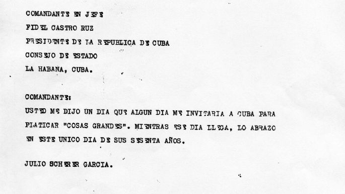 Julio Scherer-Fidel Castro: Cartas a La Habana