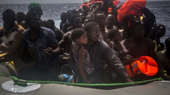 Rescate de migrantes en el Mediterráneo