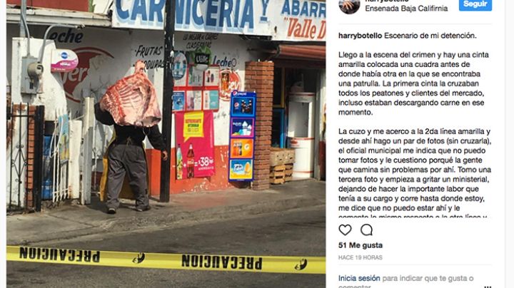 Detienen a fotoperiodista por tomar imágenes de un asesinato en Ensenada