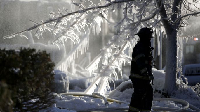 Nueva Jersey: Incendio bajo cero