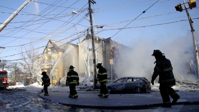 Nueva Jersey: Incendio bajo cero