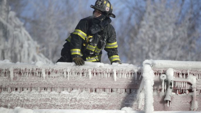 Nueva Jersey: Incendio bajo cero